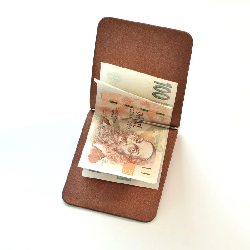 Kožená dolarovka hnědá (cedr)